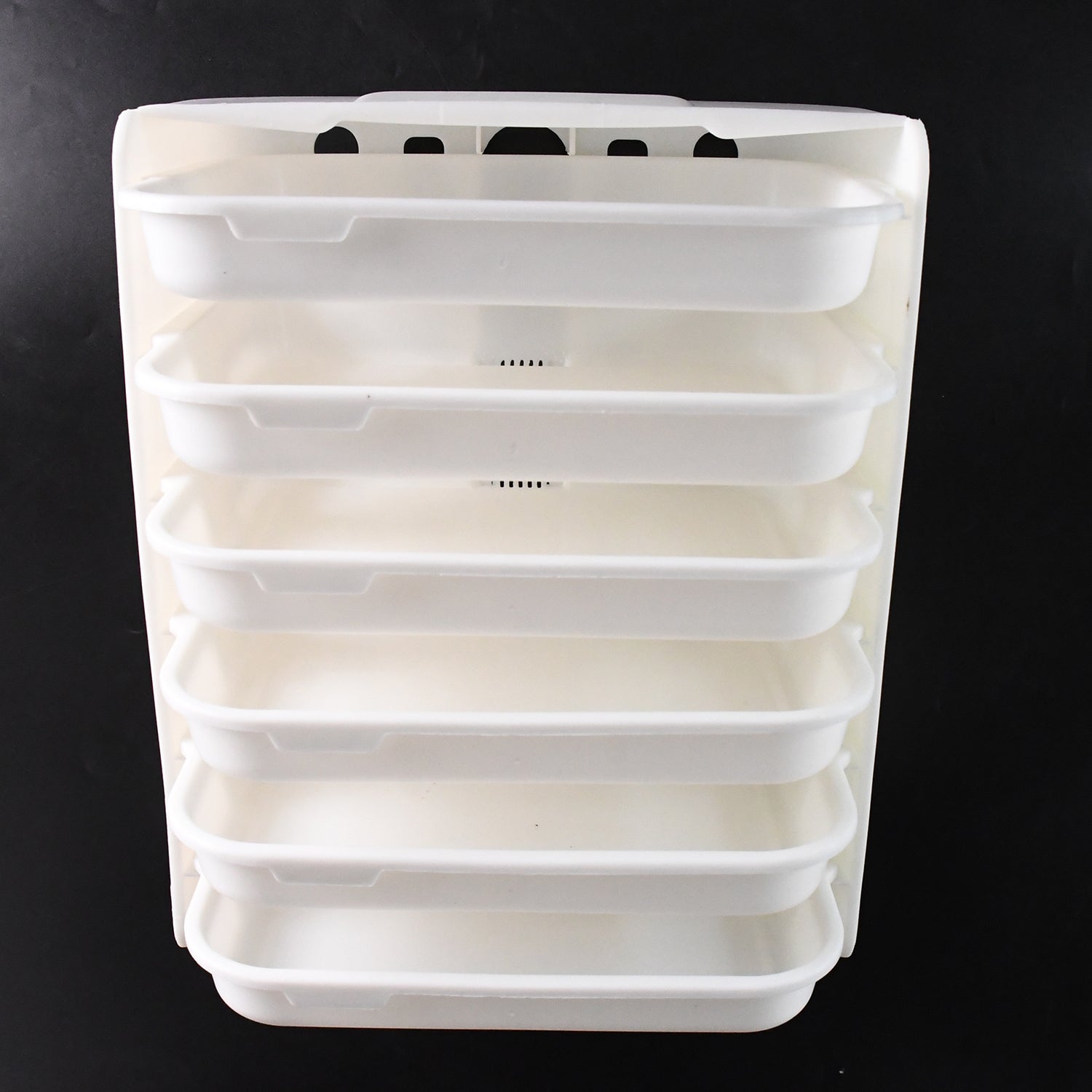 Plastic 6 Layer Wall-Mounted Food Organizer Rack (1 Set) Plastic 6 Layer Wall-Mounted Food Organizer Rack (1 Set)